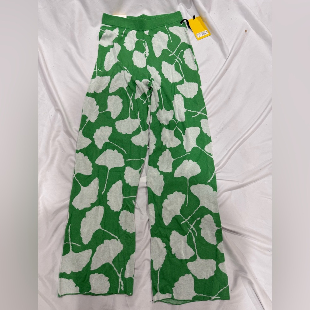 Target Green and White Wide Leg Pants Size XXL